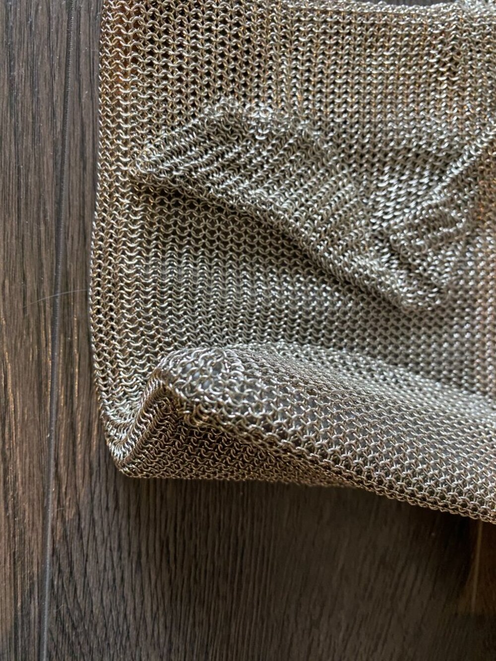 Vintage 60s Designer Purse, Leo Narducci for WHITING & DAVIS Metal Mesh, Strap - Picture 14 of 16